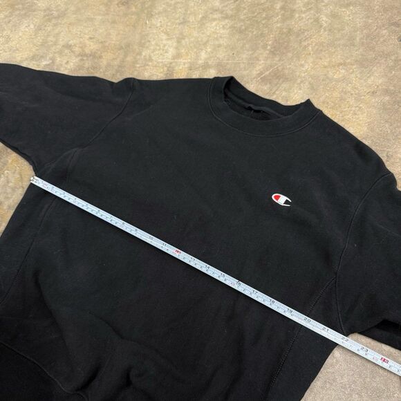 Champion vintage reverse weave heavyweight black crewneck sweatshirt - Picture 2 of 3